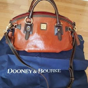 Dooney and Bourke Brown leather satchel purse